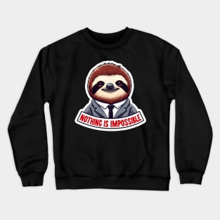 Nothing Is Impossible Sloth Crewneck Sweatshirt